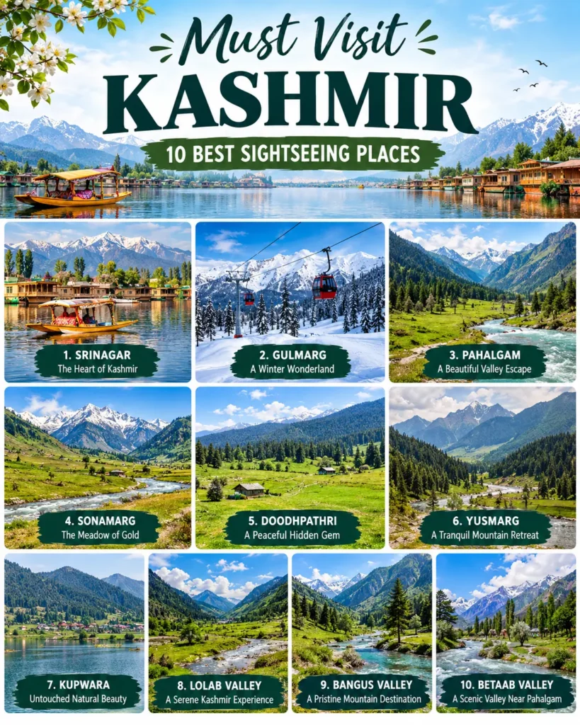 Best places to visit in Kashmir