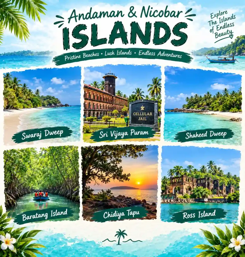Places to Visit Andaman and Nicobar Islands